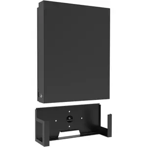 Wall Mount for Xbox One X (Not Fit for One Original)，All Metal Vertical Hanging On Wall with Power Botton Left/Right,Wall Shelf Bracket for X1X