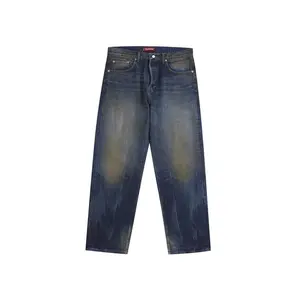 Supreme Distressed Loose Fit Selvedge Jean (SS25) Washed Indigo (men) by StockX