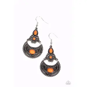 Sahara Samba - Orange Earrings