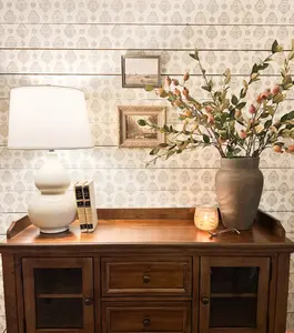 Small Rosie Damask All Over Wall Stencil