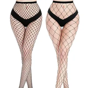 Women's High Waist Fishnet Tights Sexy Sheer Stockings Wide Mesh Designfor Party & Daily Wear Exquisite Holiday Gifts