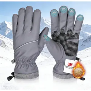 Winter Gloves for Men Women Waterproof Windproof Thermal Warm Touch Screen Grip Snow Skiing Cycling Driving Outdoor Sports