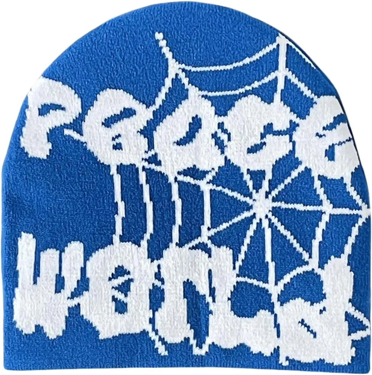 Y2K Beanie for Men Women Knitted Hat Winter Cap Gothic Spider Web Design Warm Skullies Cold Weather Knit Outdoor