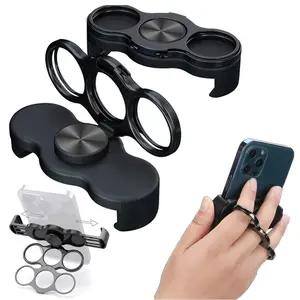 Double Fold Three-Finger Ring Stand, 360-Degree Rotatable, Compatible with Boox Palma 2, Viwoods Aipaper, Bigme Hibreak Pro, Mobile E-Readers, Phones