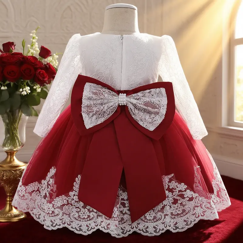 white christmas dresses Santa Christmas Dress – Ava Belle Boutique main image 1