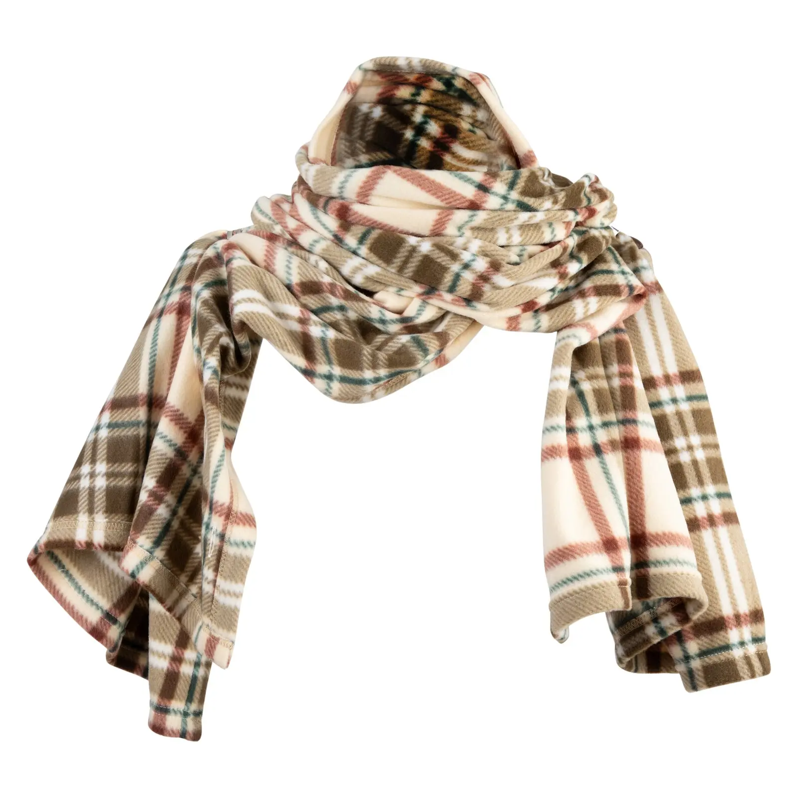 Multi-Purpose Convertible Fleece Poncho Wrap Shawl