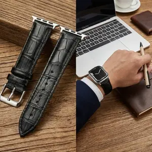 Vintage Bamboo Pattern Watch Band for Apple Watch Series 1-11 Se Ultra, Quick Release Buckle, Unisex, Durable, Business Casual, Couple Style