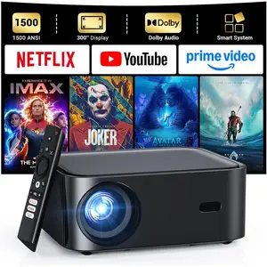 1500 ANSI lumens built-in streaming app   projector,  4K projector, supports  and , Dolby audio, 300-inch large screen, suitable for , outdoor, and indoor viewing