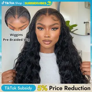 [Spring/Summer Essential] Wiggins Hair Pre Braided Glueless Loose Deep Wave Wig 13x6 Lace Frontal Wigs Human Hair Pre Everything Pre Stylist Wig Ear To Ear Natural Hairline Ready To Go Wig #SummerVibes #WeeklyDeals