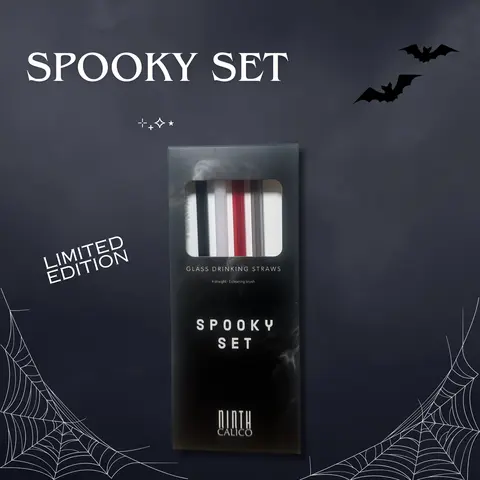 Limited Edition Set - Borosilicate Glass Straws