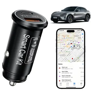 FancyDove Smart Car Kit, Car Tracker in Charger, Anti-Theft Tracking Device with Charging Adapter, for Apple and Android