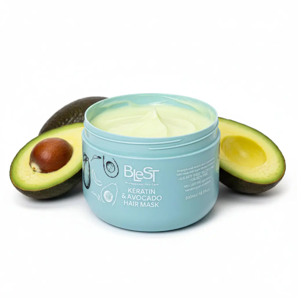 Blest Professional Hair Care - Keratin & Avocado Hair Mask 16.9oz 500ml