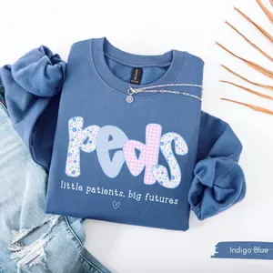 Pediatric Nurse Sweatshirt, Cute Peds Nurse Sweater, Pediatrician Gift Idea, PICU Nurse Appreciation, Future Pediatric Crew Shirt