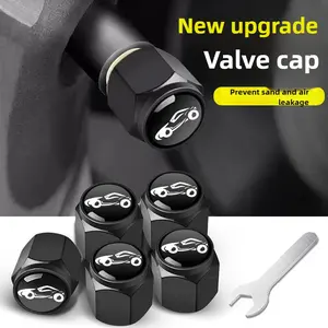 air valve cap Pack of 5 valve caps car valve metal caps with rubber ring seal tyre valve caps car valve caps for car, motorcycle bicycle Aluminium Valve Caps