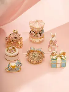 Luxury Diamond Jewelry Organizer for Wedding, Proposal & Bridal Gifts Perfect Box for Rings, Earrings, Necklaces & Bridal Gifts Decor