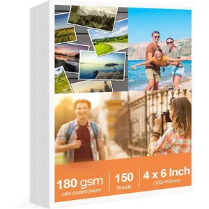 150 Sheets glossy photo paper, 4 x 6 Inch, photo paper for printer, photo printer paper, by  Office Products