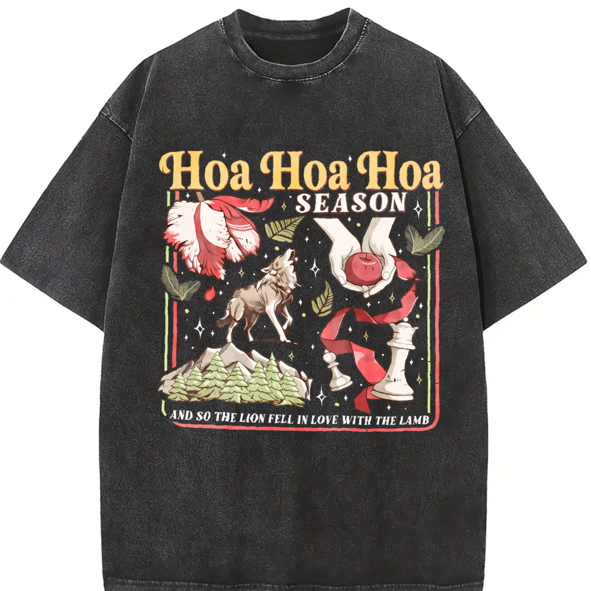 Twilight Inspired Vintage T-shirt Hoa Hoa Hoa Season Vampires Tshirt City Of Forks Vampires Wolves Tee Book Lover Gift