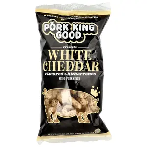 Pork King Good Flavored Chicharrones, White Cheddar, 1.75 oz (49.5 g)