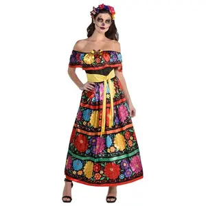 Women's Sugar Skull Beauty Costume Dress