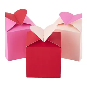 Hallmark 5JVG1928 Paper Wonder 3" Small Valentines Gift Boxes (Pack of 3; Hearts in Pink, Purple and Red)