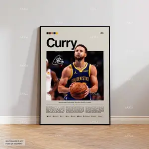 Stephen Curry Warriors Poster, Golden State Basketball Art Print, NBA Poster, Basketball Poster, NBA Basketball