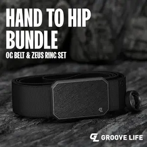 Groove Life Hand To Hip Bundle - OG Belt Black & Zeus Ring Black Set