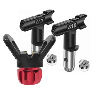 3 Pieces Spray Tips Airless Paint Spray Gun Sprayer Tip Guard Nozzle Seat Replacement for Airless Spray Paint Tip Nozzle Blue Airless Spray Paint Nozzle and Guard for Sprayer