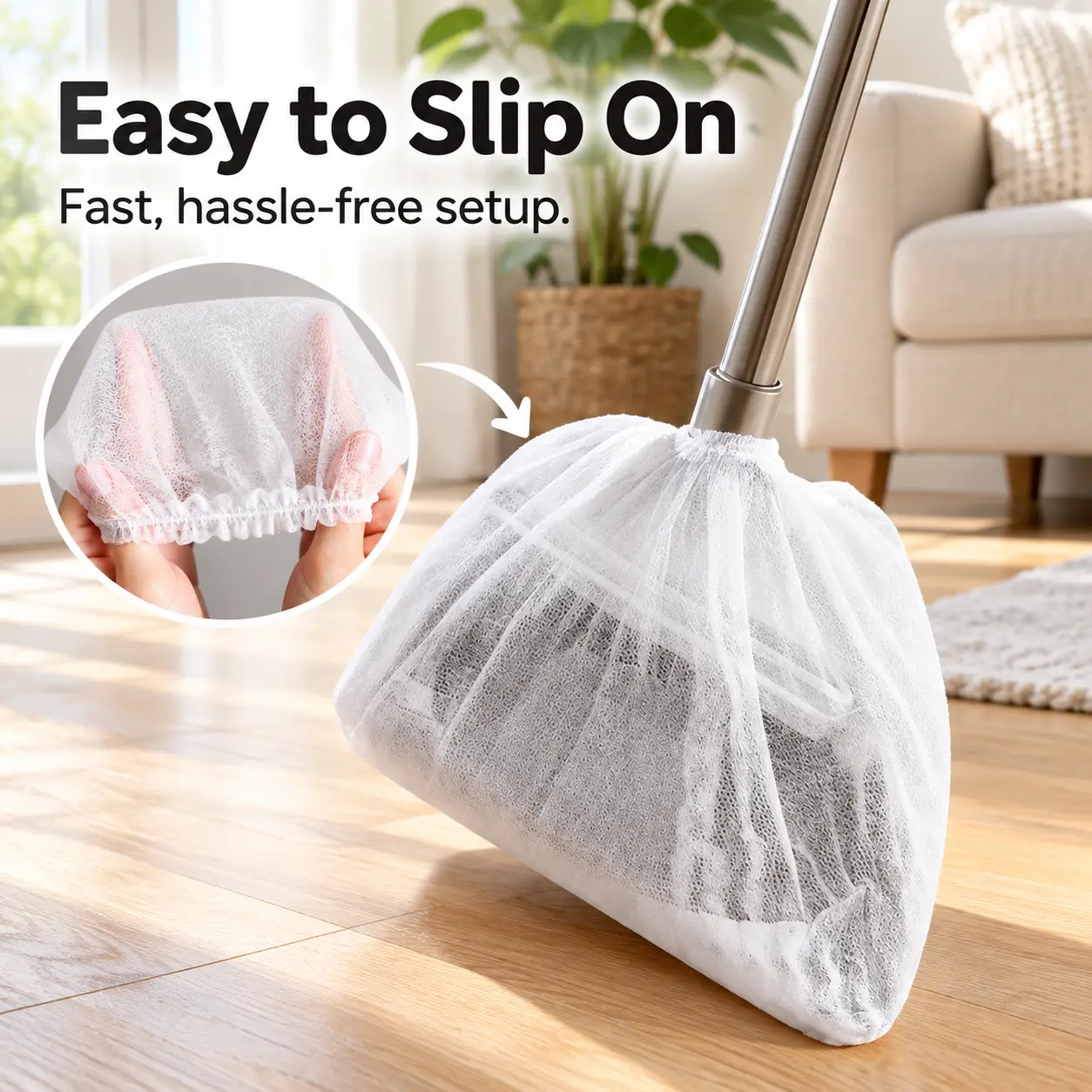 Disposable Static Duster Refill Sheets, Floor & Gap Dust Cleaner, Hair Removal Sweeping Tool for Home Cleaning