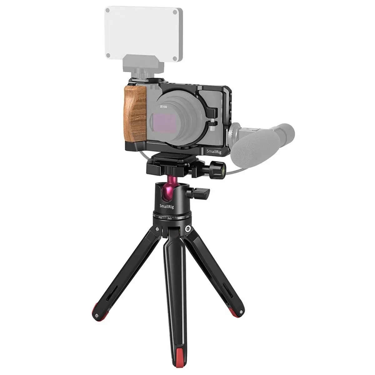 SmallRig Handheld Vlog Kit with Cage, Lanyard, Rubber Grip, Handle, Pad, Tabletop Mini Tripod, Quick Release Plate, Mount for Sony RX100 VI, RX100 VII - Camera Protection Accessories