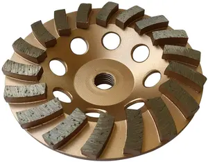 Diamond Grinding Wheels 5" Diameter 18 Turbo Segments 5/8" - 11" Arbor