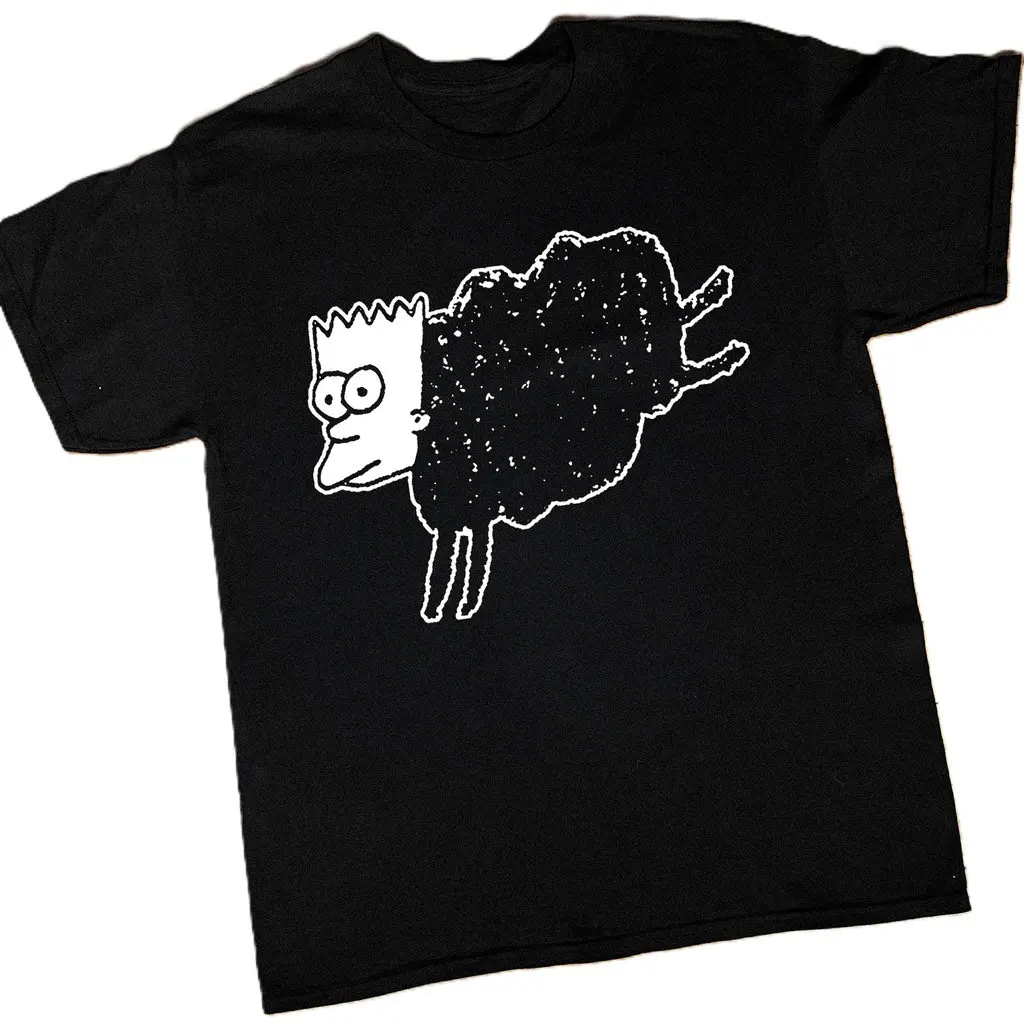 BART OF STEP MINOR THREAT PARODY BLACK T-SHIRT