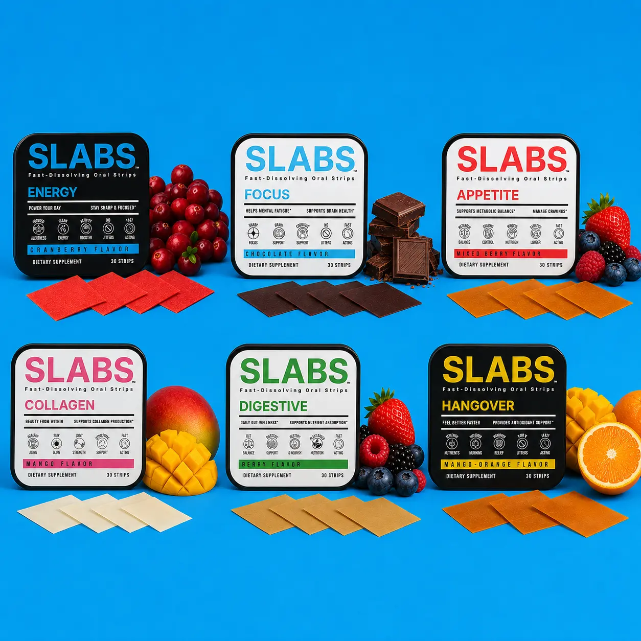 Slabs 6 Pack Supplement Strip Set