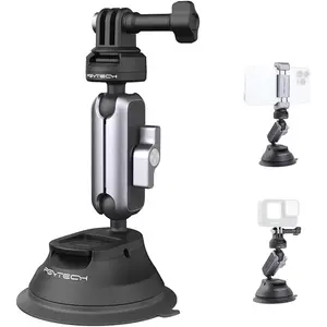 PGYTECH CapLock Suction Cup Camera Mount for DJI OSMO Action, Gopro, OSMO Pocket 3/2, Action Camera for Insta360 with 1/4"-20 Thread