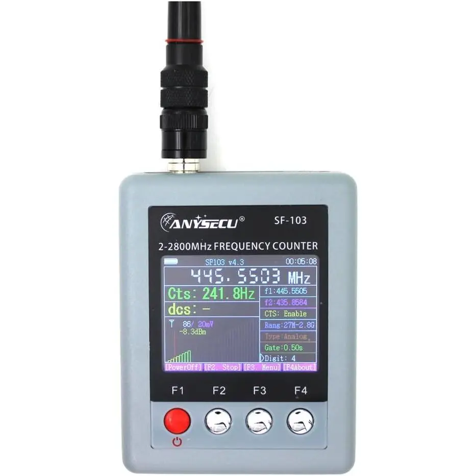 Sf103 asf103 portable frequency counter 2mhz 28ghz for two way radio upgrade version of sf401
