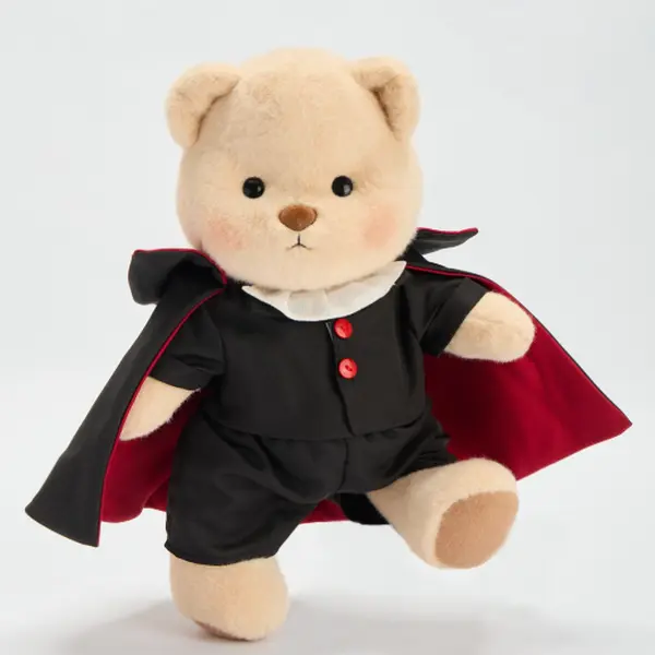 Getahug Halloween Vampire Duke Jointed Teddy Bear, Handmade Soft Stuffed Animal, Kids' Gift Toy, Bag Charms