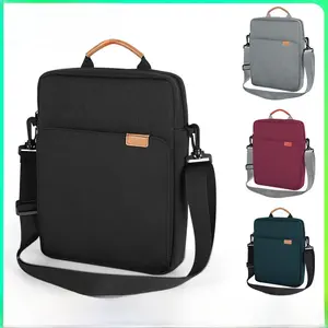 Waterproof Tablet Sleeve Bag for iPad, Laptop & Notebook, Multi-Functional Shoulder Crossbody Bag with Handle, Shockproof Padded Carrying Case with Front Pocket, Compatible with 10.2"/10.9"/11"/12.9" iPad Pro/Air/Mini & 13"/14"/15.6" Laptop