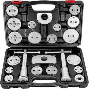 22-Piece Heavy Duty Disc Brake Caliper Compression Tool Set with 18 Adapters car tool