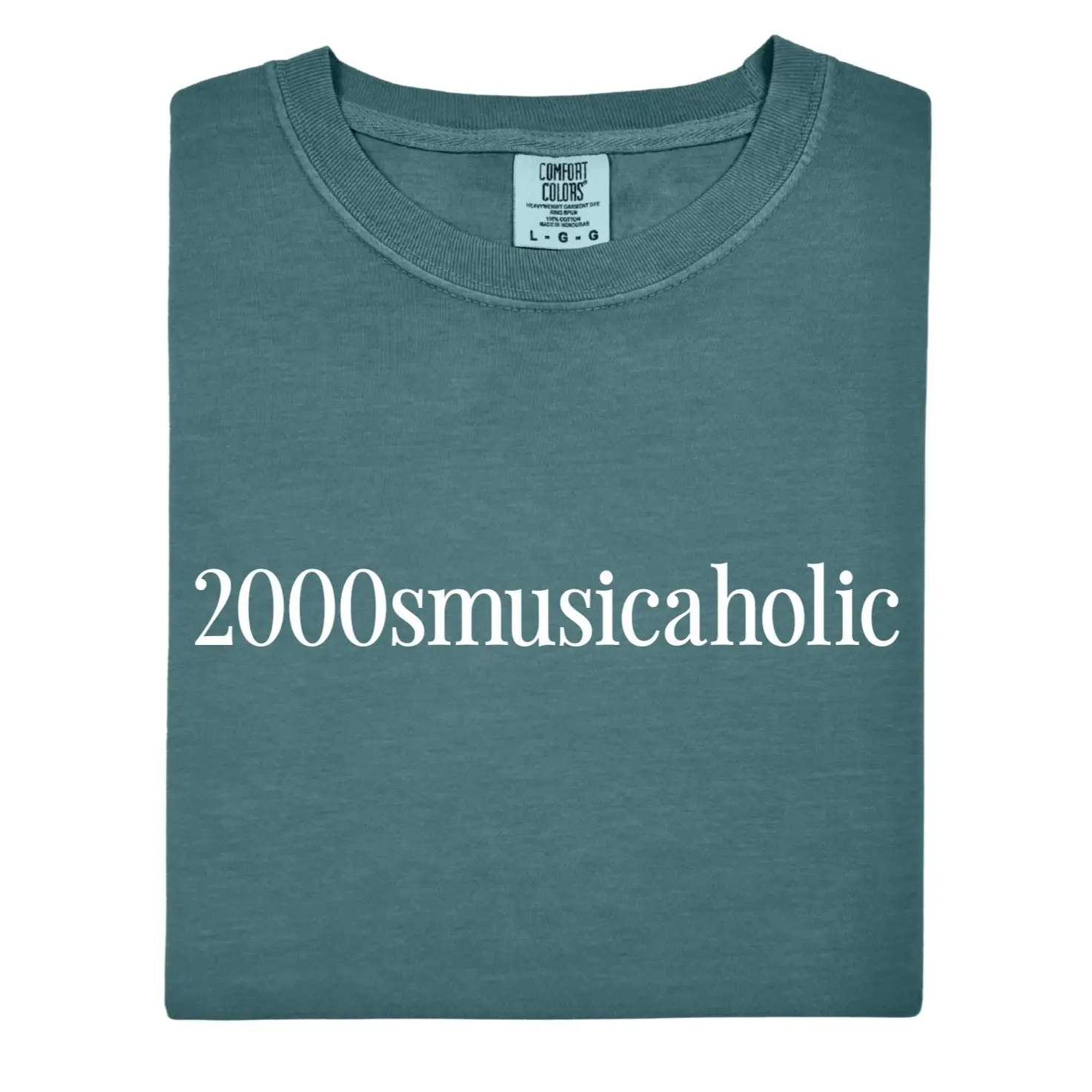 2000smusicaholic T-Shirt, 2000s Music Comfort Colors Tee