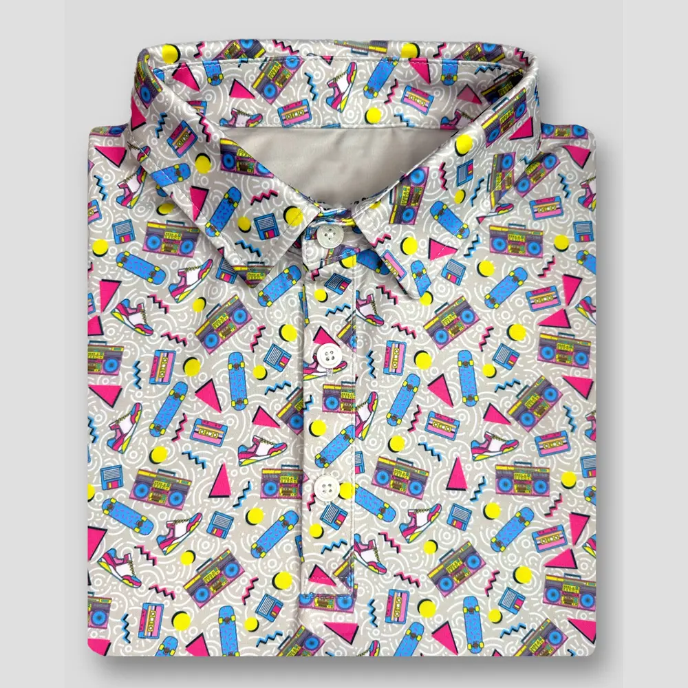 Vintage 90s Golf Polo, Funny Retro Golf Apparel, Funny Bird Golf Polo Shirt, Lightweight Athletic Polo, Golf Lover Polo Shirt, Fun Weekend Golf Apparel