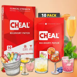 CHEAL Hangover Prevention Patches - Party Patches for Better Mornings Organic Vitamin Formula