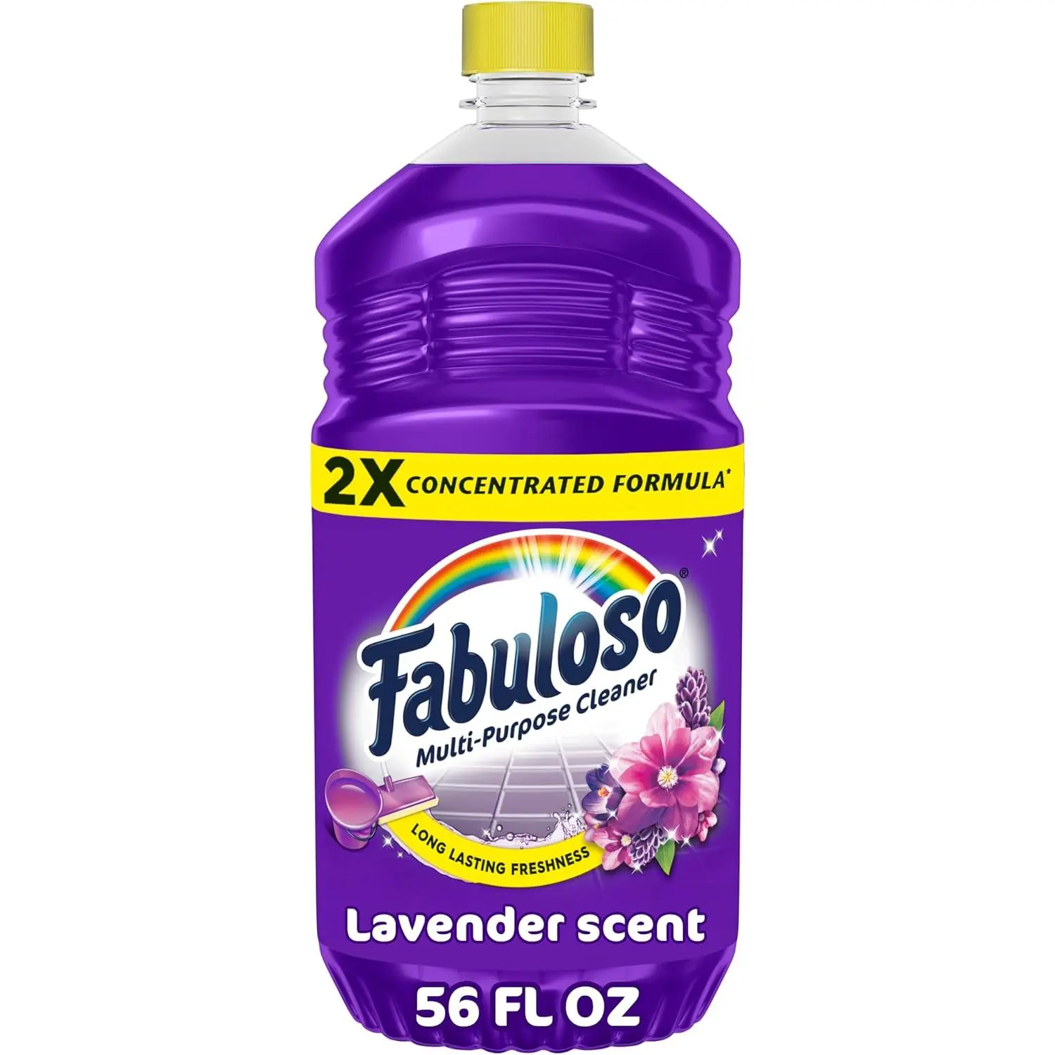 Fabuloso Multi-Purpose Cleaner & Floor Cleaner, 2X Concentrated, Lavender Scent, 56 fluid ounces