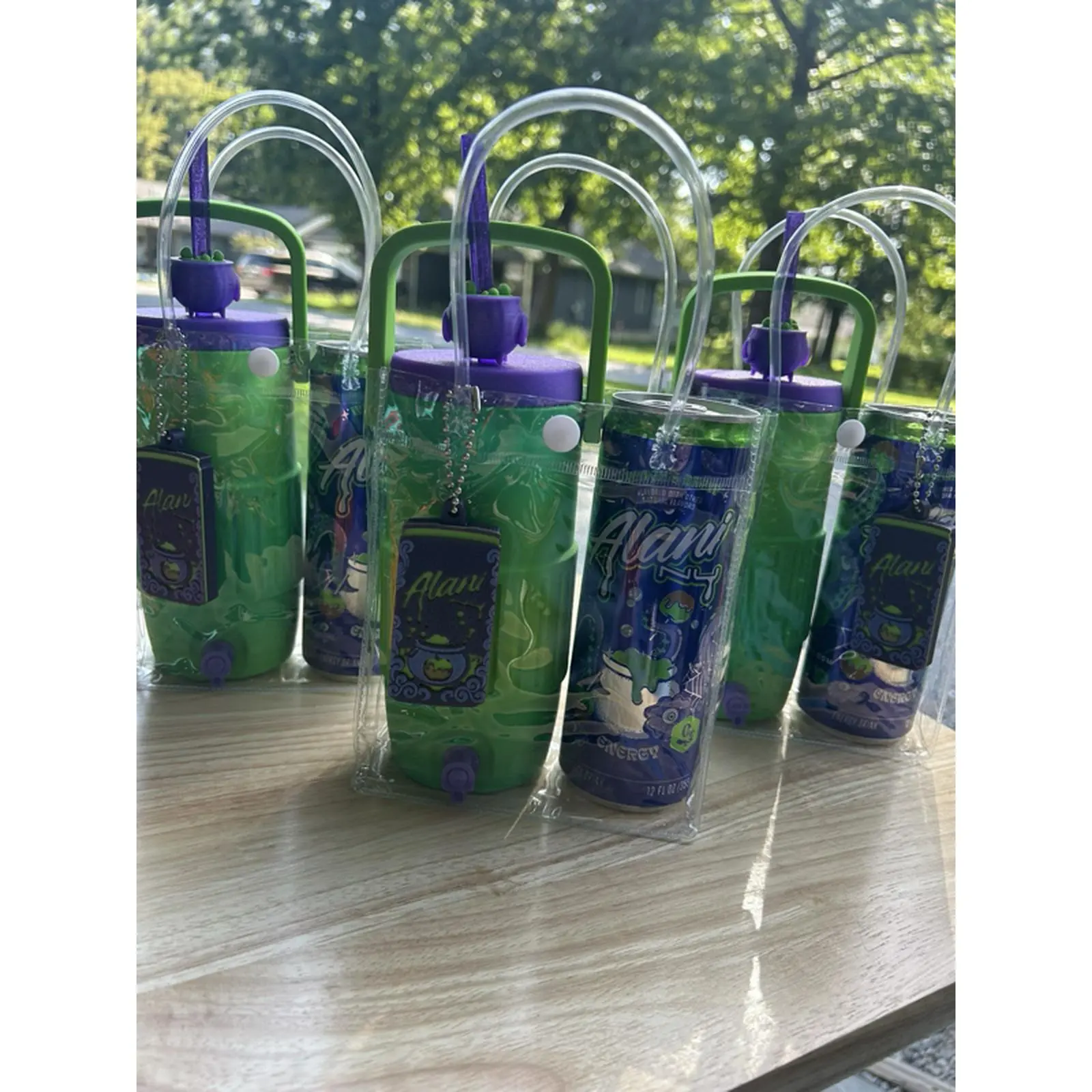 Witches Brew Can Cooler Holder Gift Set 3D Printed in PLA for Festive Events and Parties