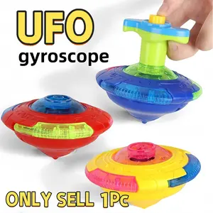 LED Glowing Rotating Gyroscope with Music, Colorful Glow Toy for Kids, Fun Interactive Plaything, Perfect Gift for Children