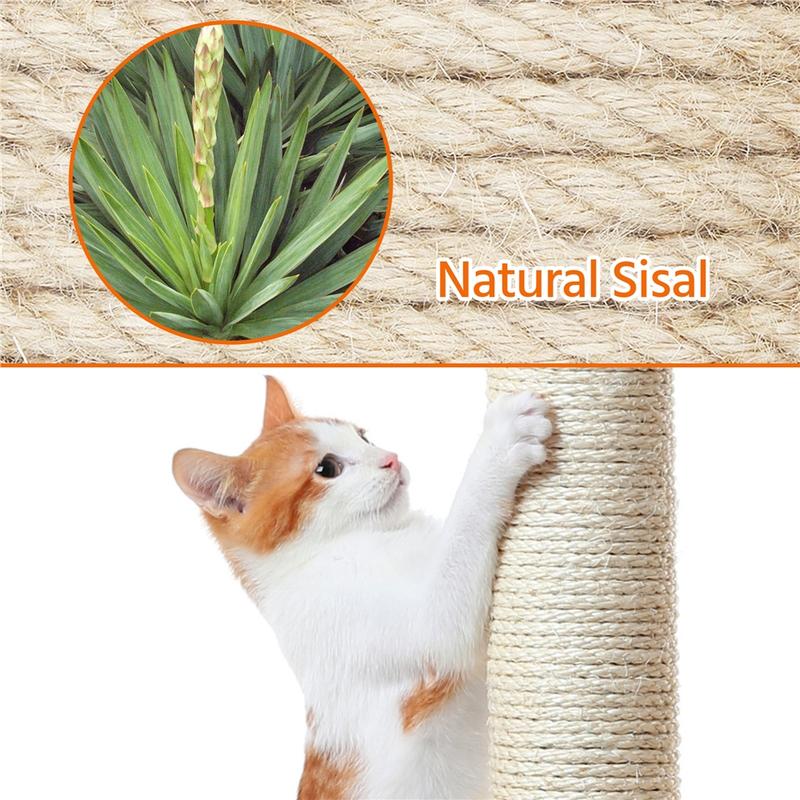 Yaheetech 42in Cat Tree with Scratching Posts and Condo, Plush Cat Tower with Perch Platform for Indoor Small Medium Cats