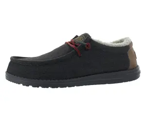 Hey Dude Wally Black Shell Mens Shoes