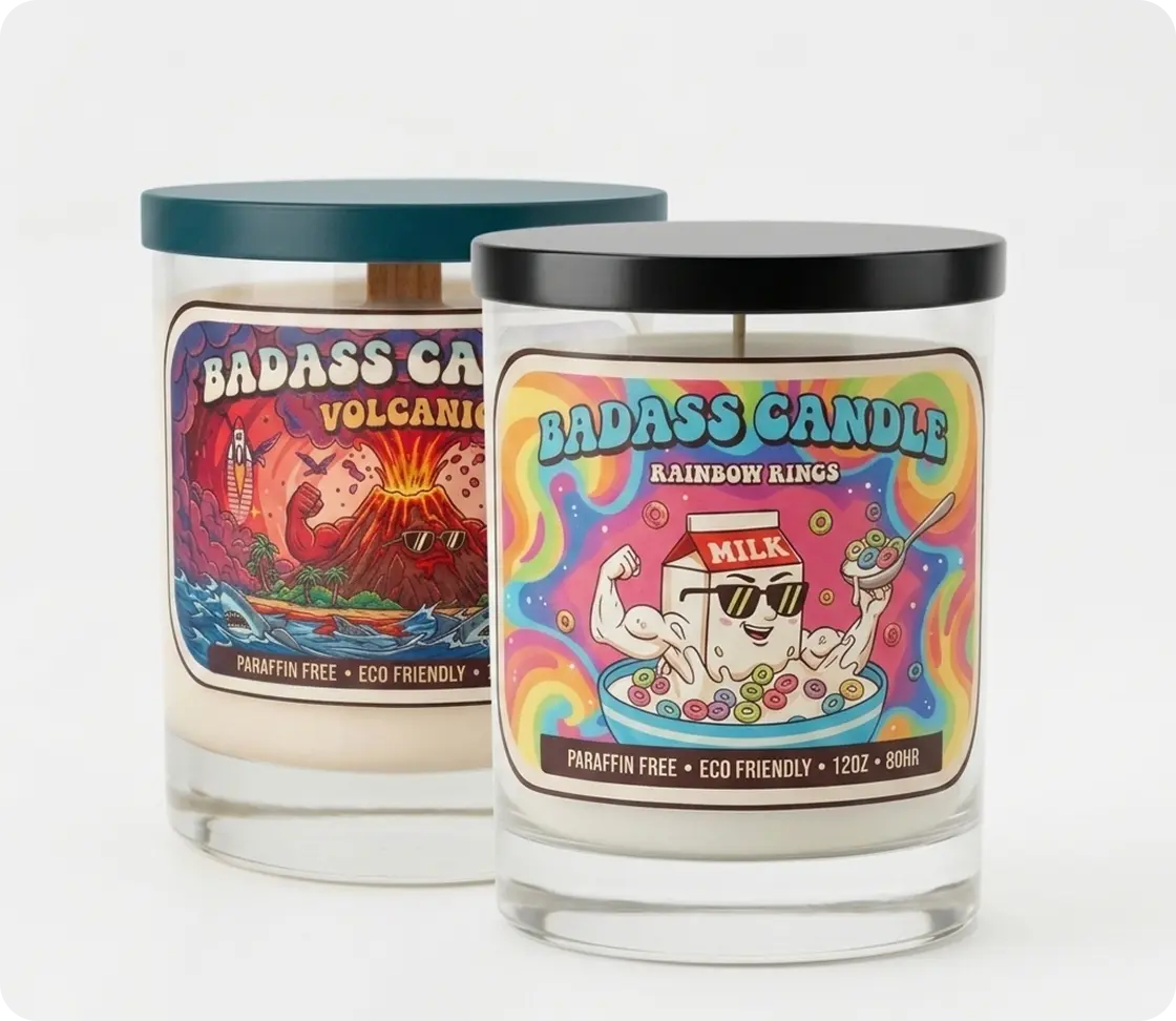 Volcanic + Rainbow Rings Candle Bundle