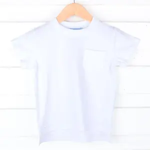 White Short Sleeve Pocket Shirt