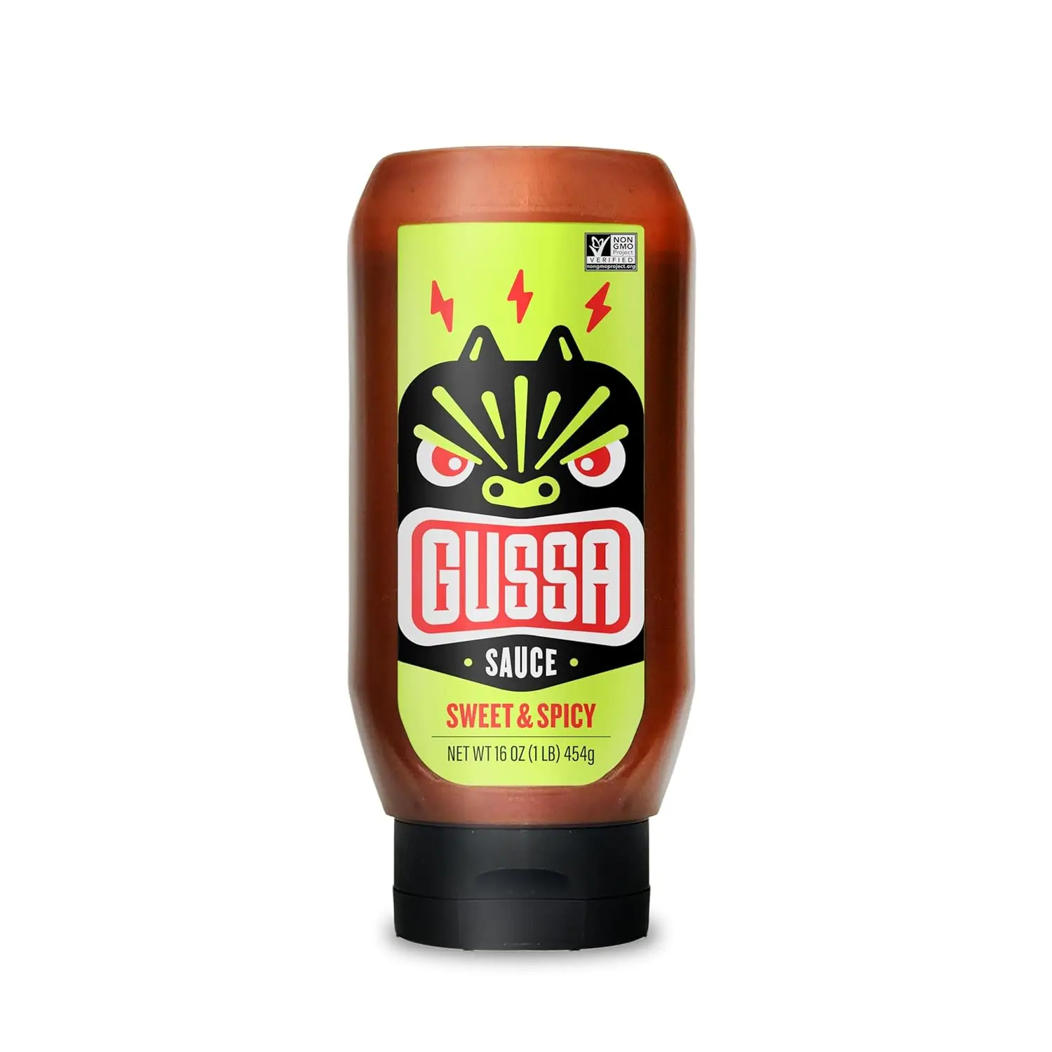 Gussa Spicy & Sweet Sauce, 16 oz (Pack of 1) | Indian | Gluten Free, Non GMO, No Preservatives, Vegan, BPA free sirach a Tabasco