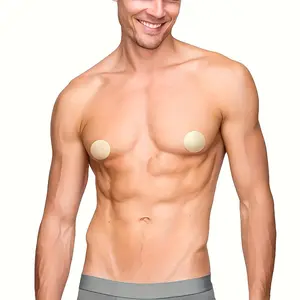 10 Pairs Polyester Invisible Disposable Nipple Covers for Men, Waterproof, Breathable, Anti-Bump for Running, Sports And Daily Wear