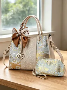 Elegant Luxury Women's Crossbody Shoulder Bag, Matching Handbag Set, Large Capacity Totem Bag, Perfect for Christmas & Birthday Gifts